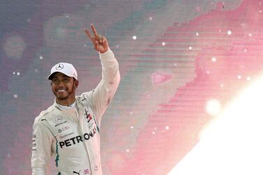 Lewis Hamilton pictured at Yas Marina Circuit following the Abu Dhabi Grand Prix in November. Reuters
