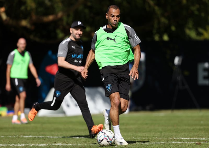 World XI's Cafu during training for Soccer Aid 2022. Reuters