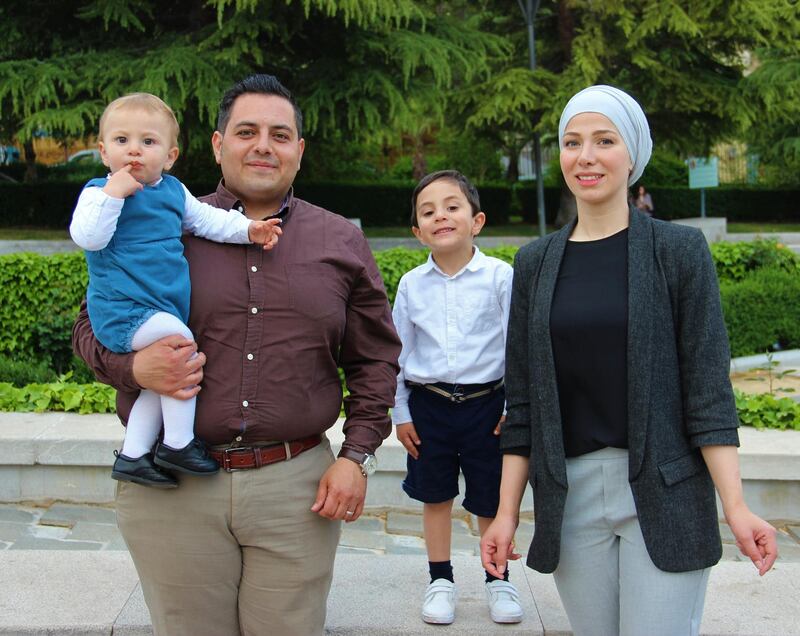 Ahmad Youssef with his wife Nawal and their sons Mayyar and Mamdouh. Stephen Starr
