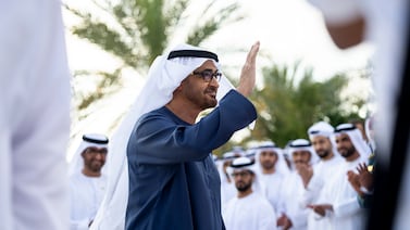 President Sheikh Mohamed said he hopes the year brings peace and prosperity. Photo: UAE Presidential Court