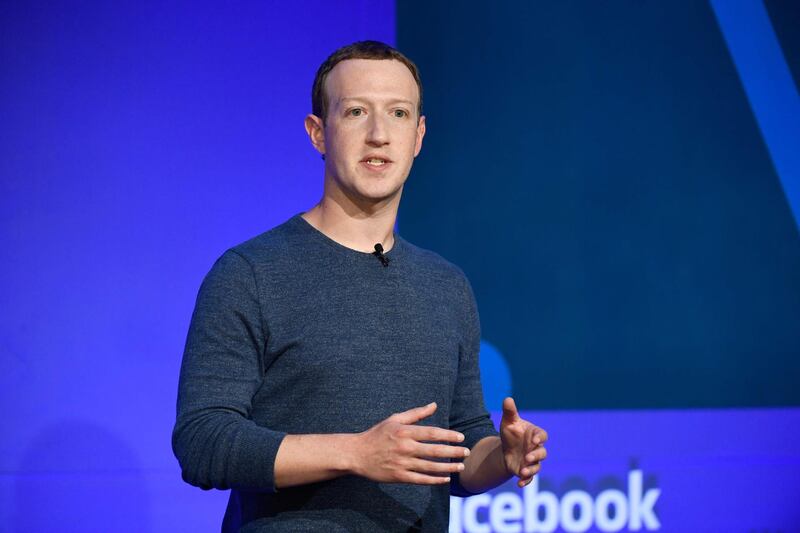 Facebook CEO Mark Zuckerberg is number six on the list. AFP