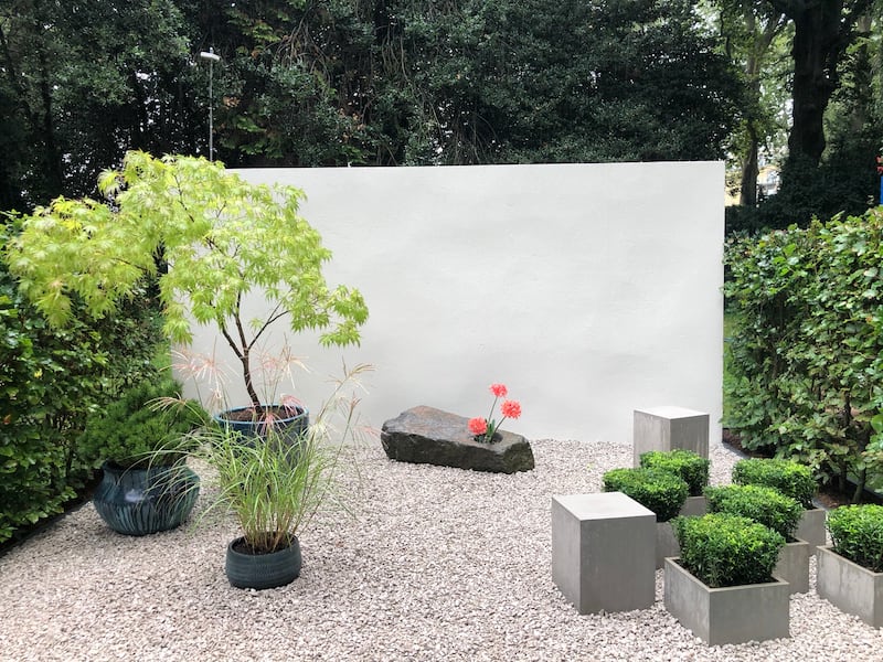 A Tranquil Space in the City by Mika Misawa illustrating beauty found in the every day, for the Container Garden category