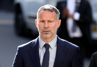 Former Manchester United footballer Ryan Giggs arrives at Manchester Crown Court. Reuters