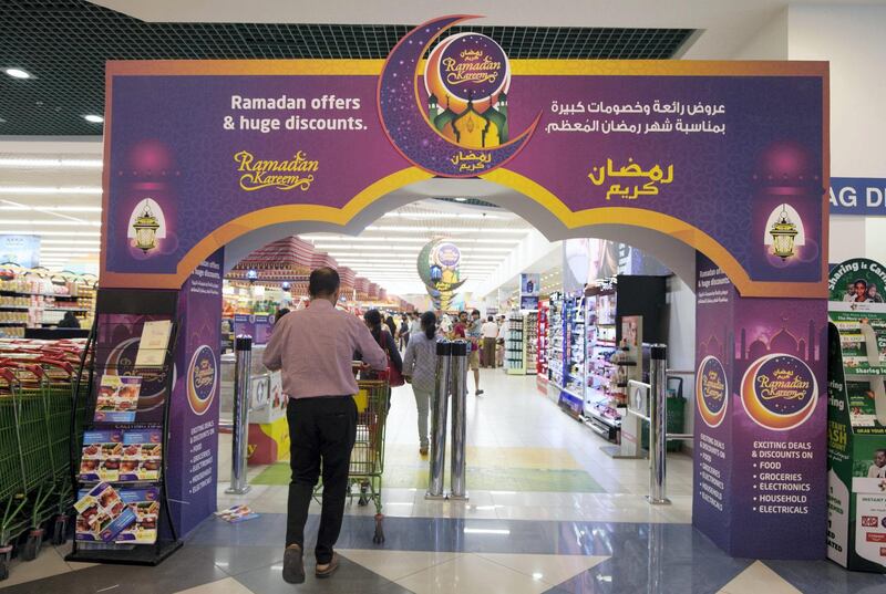 DUBAI, UNITED ARAB EMIRATES, 15 May 2018- Ramadan shopping at Lulu Hypermart, Barsha, Duba. Leslie Pableo for The National