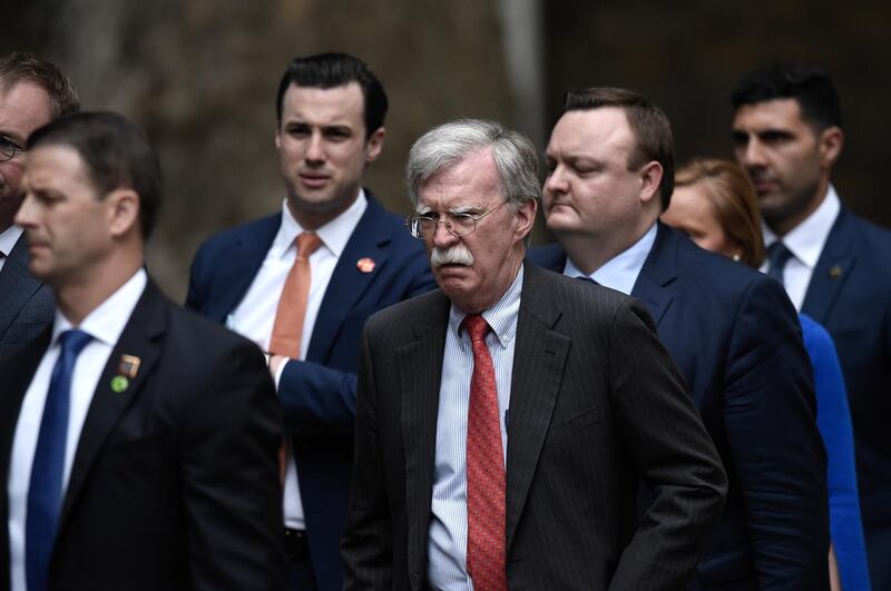 LONDON, ENGLAND - JUNE 04: John Bolton, US National Security Advisor outside 10 Downing Street on June 4, 2019 in London, England. President Trump's three-day state visit began with lunch with the Queen, followed by a State Banquet at Buckingham Palace, whilst today he will attend business meetings with the Prime Minister and the Duke of York, before travelling to Portsmouth to mark the 75th anniversary of the D-Day landings. (Photo by Peter Summers/Getty Images)