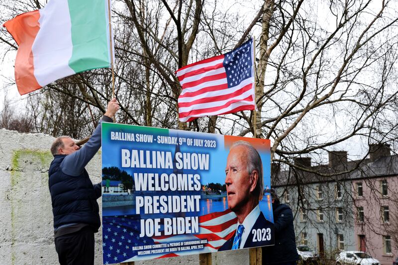 Excitement is building in Ballina, a small Irish town that was home to some of US President Joe Biden's ancestors. AP Photo