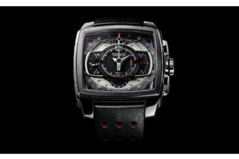 TAG Heuer's timepiece is accurate to 1/100 of a second.