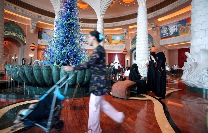 Dubai hotel room rates rose by 4.6 per cent to an average of US$301.09 in May. Randi Sokoloff / The National