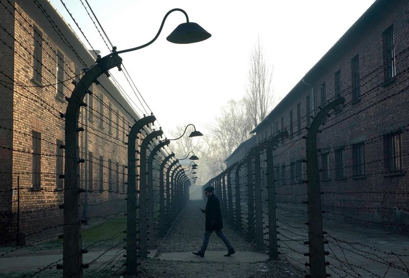 The Auschwitz German Nazi death camp. Some two hundred former prisoners of the Nazi-run Auschwitz-Birkenau extermination camp, a symbol of the Holocaust of the Jews, will visit the site on January 27, 2020 to commemorate the 75th anniversary of its liberation.  Janek Skarzynski / AFP