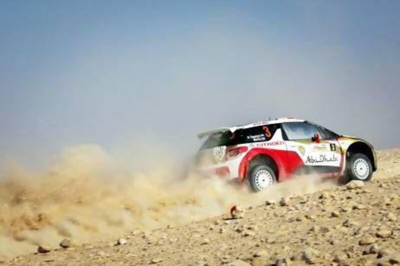 Sheikh Khalid Al Qassimi currently sits second in the Merc standings. Courtesy Middle East Rally Championship