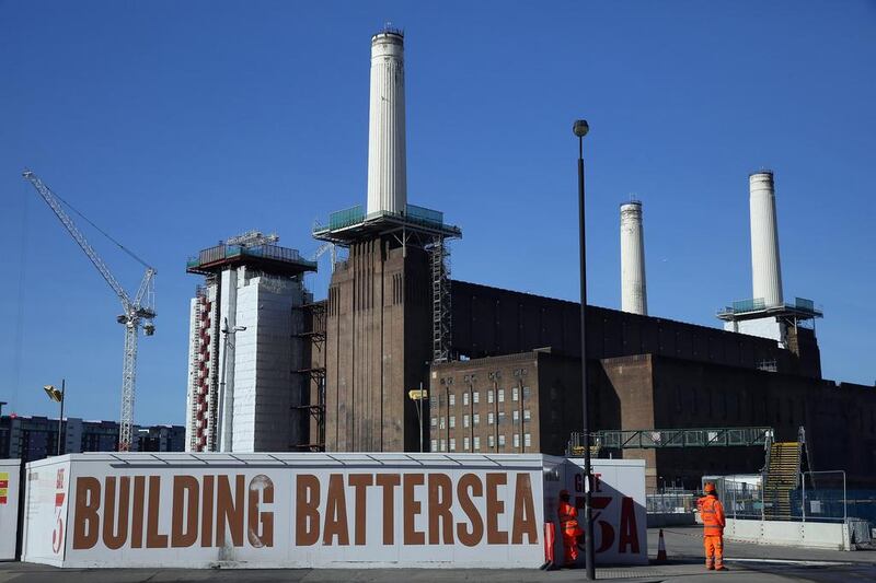 The redevelopment of Battersea Power Station and its chimneys continues. The regeneration of the 42-acre Battersea Power Station site will see the construction of more 1,300 homes. Dan Kitwood / Getty
