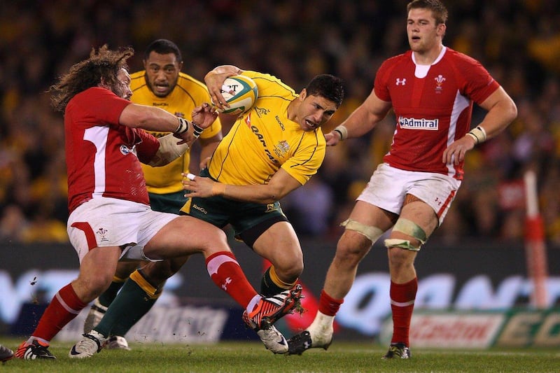 Anthony Fainga'a, centre, played 23 Tests for the Wallabies and helped Queensland to the Super Rugby title in 2011. PA
