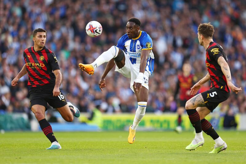 Rodri- 6. Deployed as a centre-back, Rodri had his hands full with Brighton's lightning-quick and nimble-footed attackers.   Getty