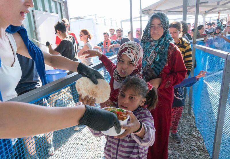 Anti-Muslim sentiments are affecting refugees fleeing war-torn countries such as Syria. Joe Klamar / AFP