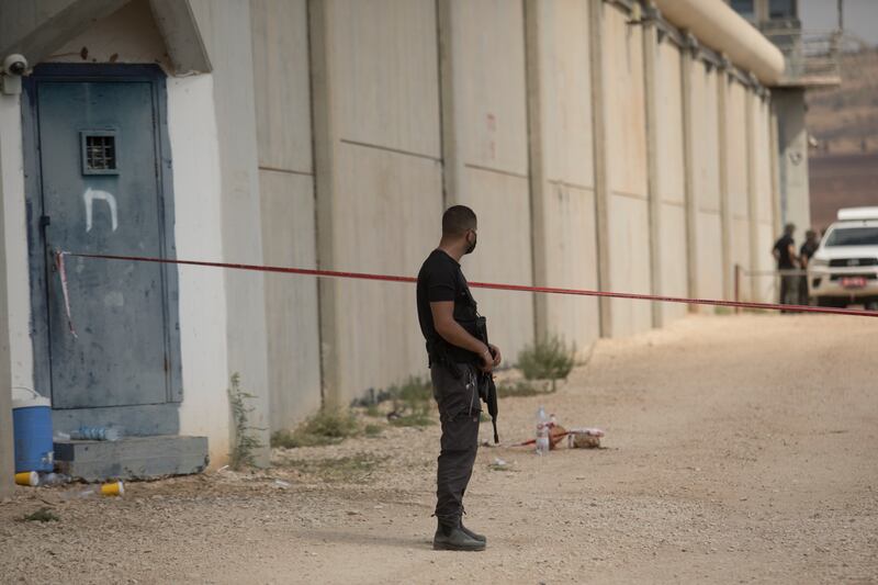 Four of the men who escaped were serving life sentences, the Palestinian Prisoners Club says. Getty