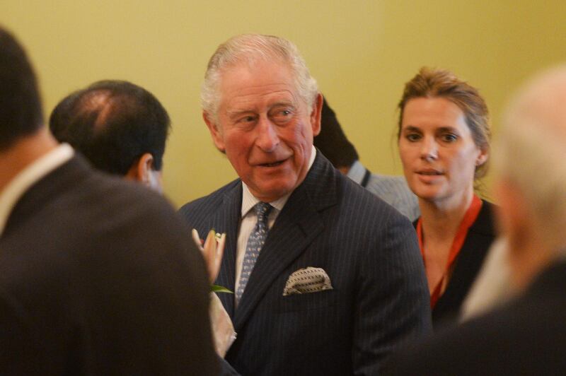 Prince Charles attended a round-table conference with business leaders in Mumbai. AFP