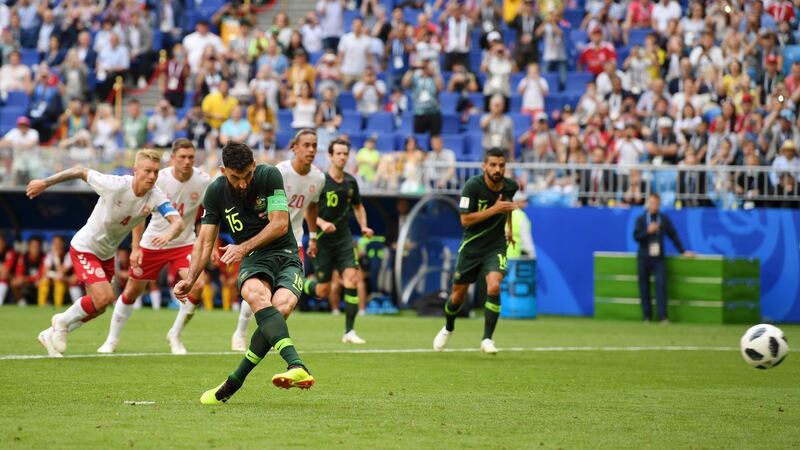 Mile Jedinak of Australia and Aston Villa: Scored 16 from 16 = 100 per cent conversion rate.  Getty Images