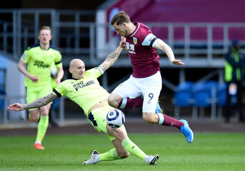 Chris Wood - 6: Good run and perfect pullback for Vydra’s opening goal and generally lead the Burnley line well, although never looked like scoring on this occasion. PA