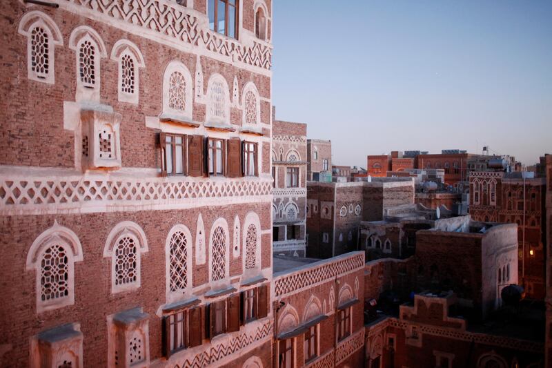 SANA'A, YEMEN - February 2, 2010: A roof top view of the old city of Sana'a. ( Ryan Carter / The National )
 *** Local Caption ***  al22fe-YemenOasis10.jpg