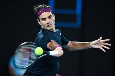 Switzerland's Roger Federer in action during the 2020 Australian Open. He will return to Melbourne in February. AFP