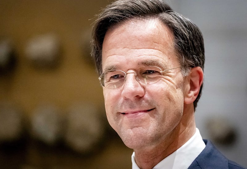 Dutch Prime Minister Mark Rutte is famously fond of travelling around The Hague by bike. EPA