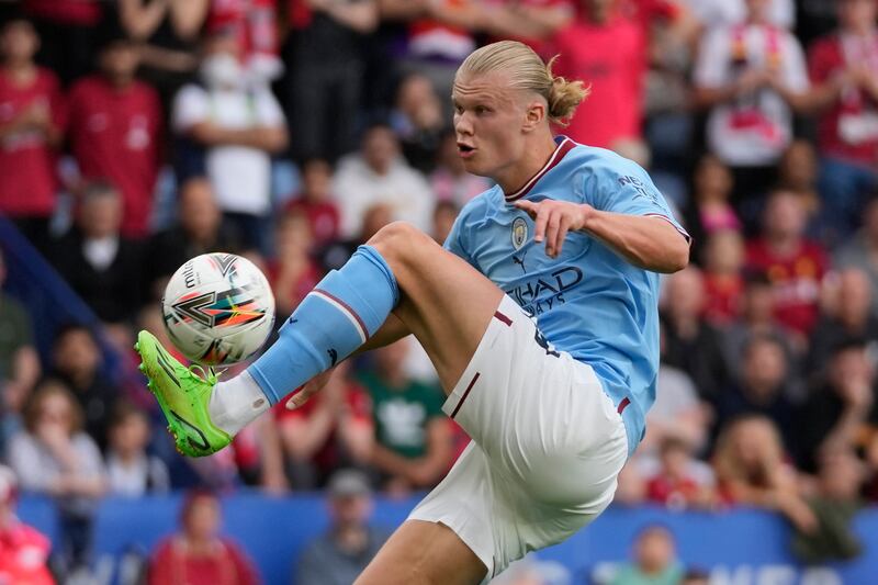 Erling Haaland - 7. The Norwegian missed a sitter at the end but showed enough to suggest that he is going to play a huge role in City’s season. His power, pace and movement deserved a better return. AP