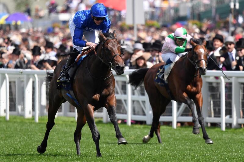 Pinatubo ridden by Doyle wins the 2:30 Ascot Chesham Stakes. Reuters