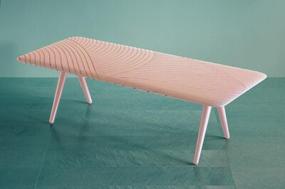 The Dhow coffee table by British designer Bethan Gray was produced in Oman.