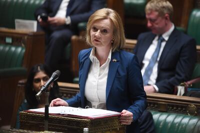 Foreign Secretary Liz Truss in the House of Commons, London, as she sets out her intention to bring forward legislation within weeks scrapping parts of the post-Brexit deal on Northern Ireland. Picture date: Tuesday May 17, 2022. UK Parliament/PA