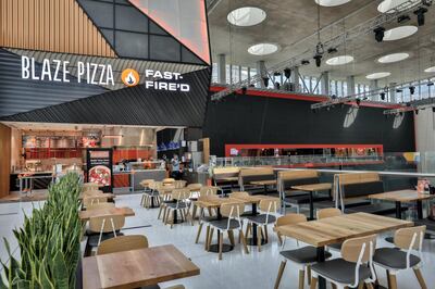 Blaze Pizza launched its first Dubai branch in May 2020 in The Dubai Mall. Courtesy Blaze Pizza