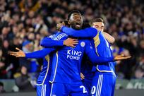 Leicester City celebrate promotion to Premier League