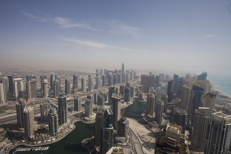 The Dubai property market is recovering strongly this year, with apartment prices up about 20 per cent from a year earlier. Razan Alzayani / The National