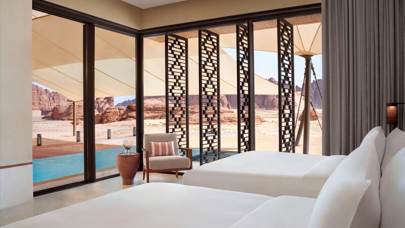 View from a twin bedroom in a three-bedroom villa.