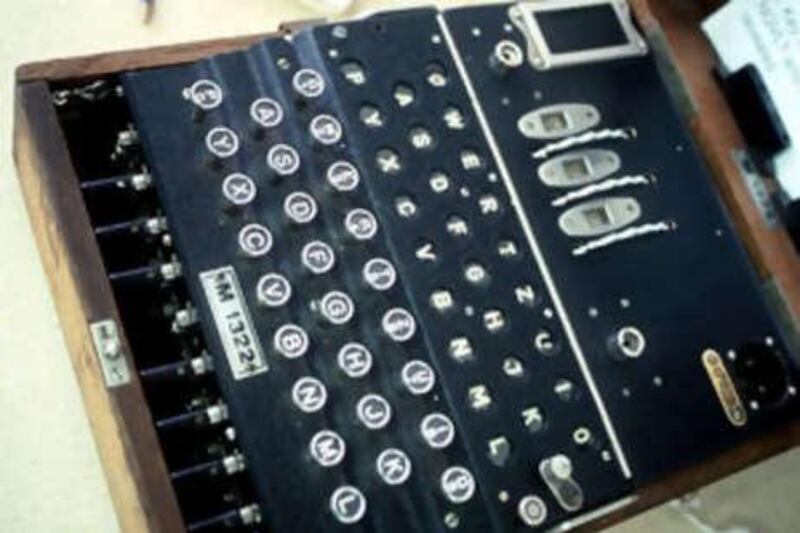 The Enigma Code, created with the machine above, should have been unbreakable, but human error intervened.