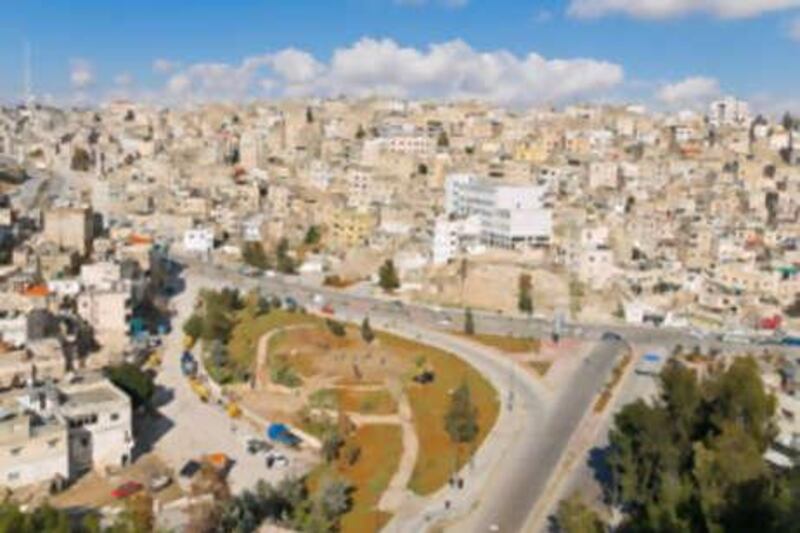 View of Amman city.
