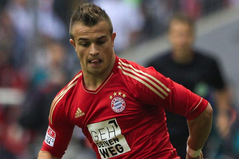 Xherdan Shaqiri started 10 Bundesliga matches for Bayern Munich in 2013/14. Michaela Rehle / Reuters