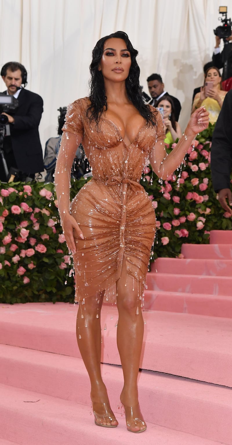 Kim Kardashian arrives at the 2019 Met Gala in New York on May 6. AFP