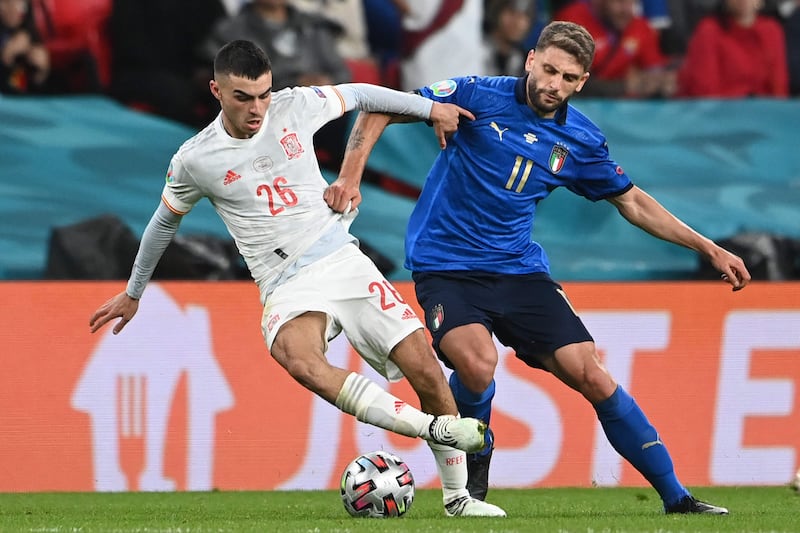 Pedri 9 - Key player as Spain totally outplayed Italy in the first half. Lovely first time passes as  Spain dominated in midfield. The only player with 100 per cent passing accuracy in the first half – and he completed more than Verratti and Jorginho combined.