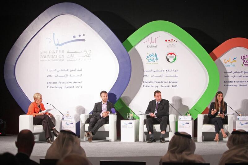 The Emirates Foundation Philanthropy Summit, held for the first time, aims to be a strategic platform to unite like-minded individuals and businesses in philanthropy. Lee Hoagland / The National