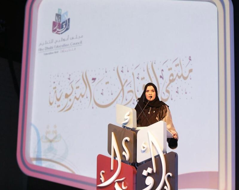 Dr Amal Al Qubaisi, the director general of Adec, delivered a nearly one-hour speech to the school leaders, in which she praised their past accomplishments and called on them to stand up to the challenges of nurturing future leaders through the delivery of a 21st century education. Wam