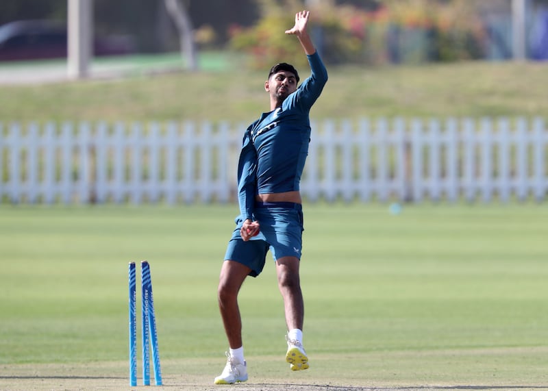 England spinner Shoaib Bashir trains for what will be his first major tour