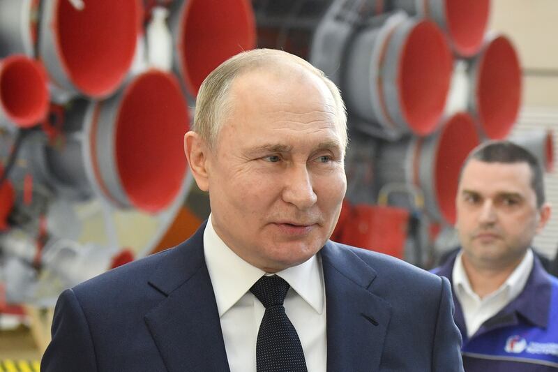 Vladimir Putin told the Austrian leader he did not trust western countries that had accused him of war crimes. AP