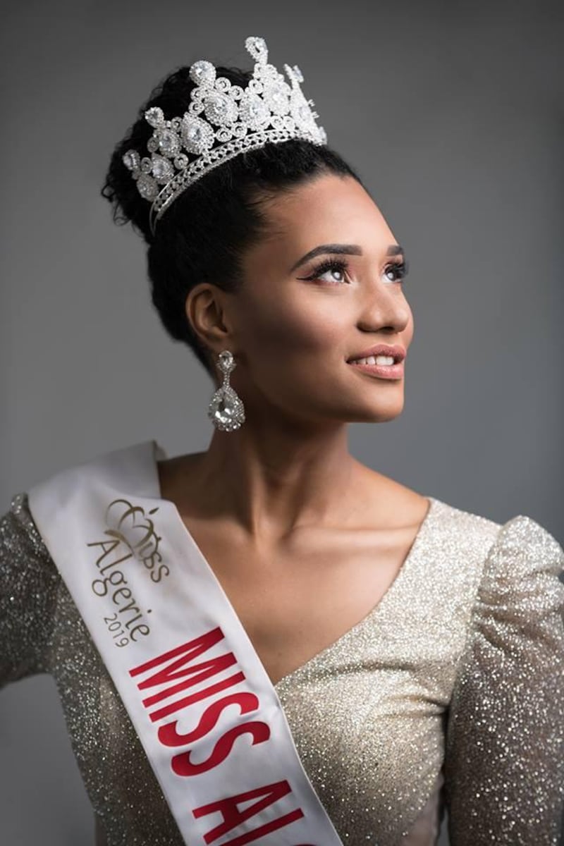 Miss Algeria has released the new images of 2019 winner Khadija Ben Hamou after she was the target on racist trolls. Miss Algeria / Facebook