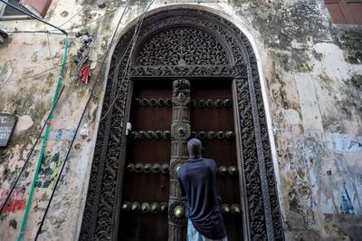 A antique door in Zanzibar's Old Town. The town grew wealthy on the back on Indian Ocean trade networks. EPA
