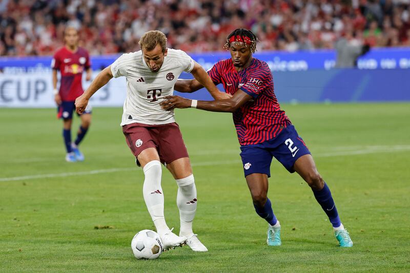 Harry Kane in action during the German Super Cup. PA