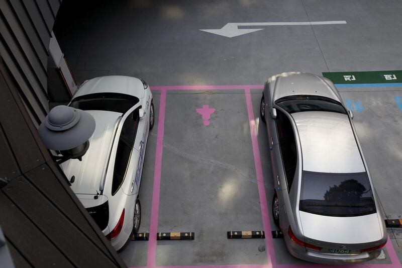 Seoul has unveiled women-only parking spaces that are  longer and wider than normal and painted pink. The spaces, also identified by the silhouette of a woman in a skirt, are part of a campaign that city says will make it “more female friendly”. Other changes are pavements resurfaced in a spongier material that will make it easier to walk in high heels.