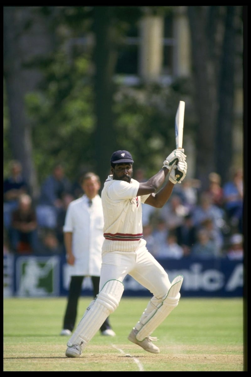 1 Jul 1986:  Viv Richards of the West Indies batting for Somerset. Mandatory Credit: /Allsport UK
