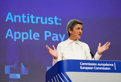 Margrethe Vestager, the European Commission’s executive vice president and in charge of competition policy. AP