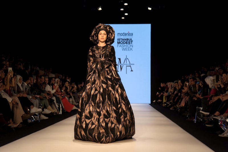 A modestwear look from Istanbul Modest Fashion Week