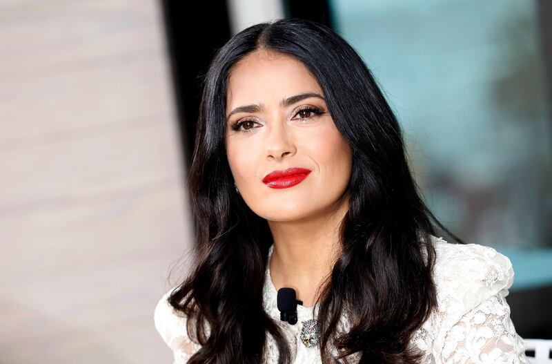 epa06732653 Mexican actress Salma Hayek poses during the 'Kering Women in Motion Talk' photocall at the 71st annual Cannes Film Festival, in Cannes, France, 13 May 2018. The festival runs from 08 to 19 May.  EPA/SEBASTIEN NOGIER